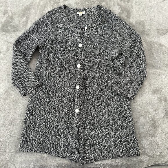 Talbots Sweaters - Talbots Sweater Cardigan 1X 1XL Gray Lambswool Angora Cashmere Buttons